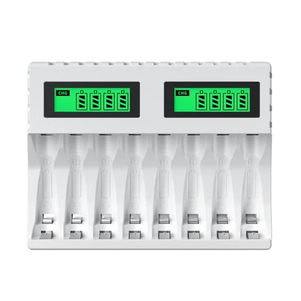 Batterioplader med LCD-display, intelligent til opladning af AA/AAA NiCd NiMh-batterier, oplader til aa aaa