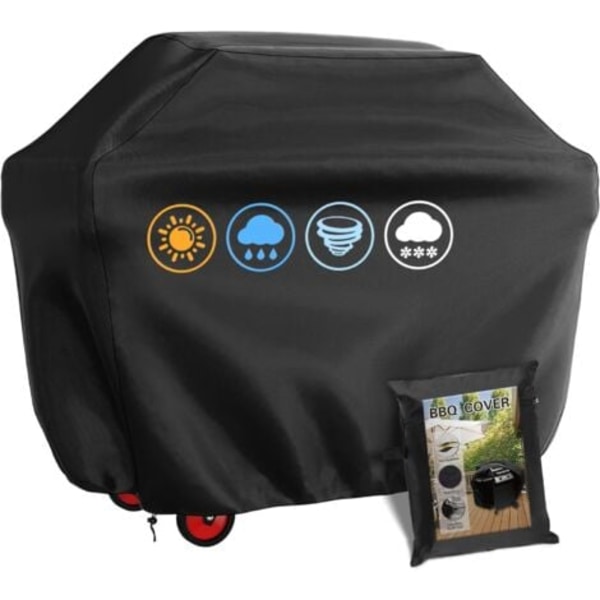 Grillöverdrag Gasolgrill, Rektangulärt Grillöverdrag för Utomhusbruk 145 x 61 x 117 CM, 210D Vattentätt, UV-beständigt Vattentätt.ca