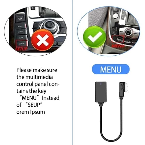 Audi Q5 MMI Bluetooth -sovitin Bluetooth 5.0 -musiikkikaapeli