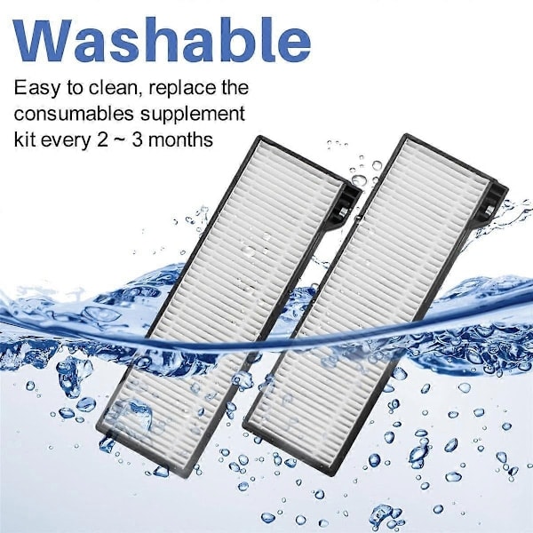 Til X10 Pro Omni Robotstøvsuger Reservedele Hepa Filter-Xin