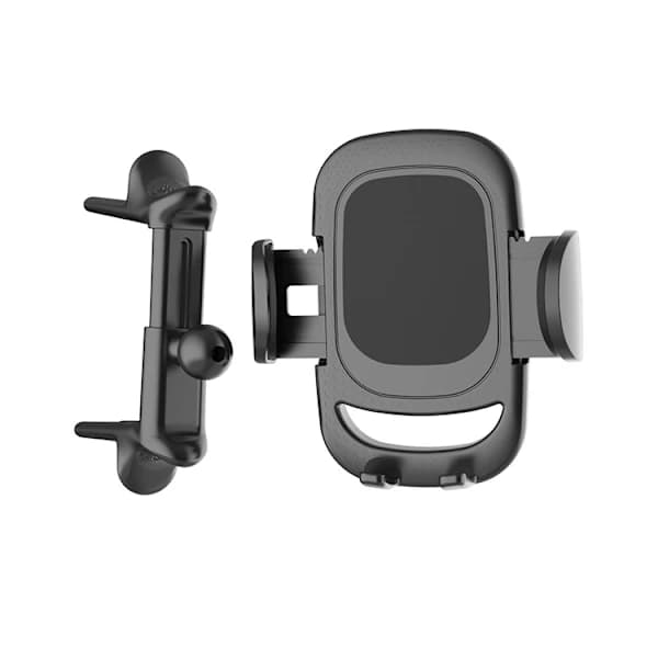 Bilholder for mobiltelefon, for navigering under lading