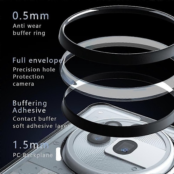 PC Hybrid TPU-puhelinkotelo Nothing Phone 3a Pro-Xin -puhelimelle