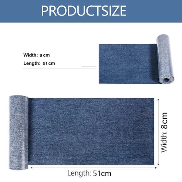 5 ruller/pakke stryke på denim kleslapper denimlapper store[ca]