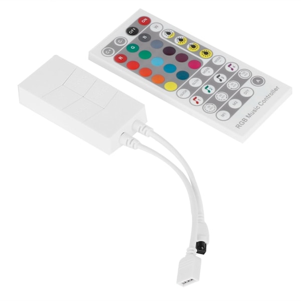 LED Lyslistkontroller Intelligent WIFI RGB 40-knapps Infrarød Fjernkontroll DC5V 12V 24V
