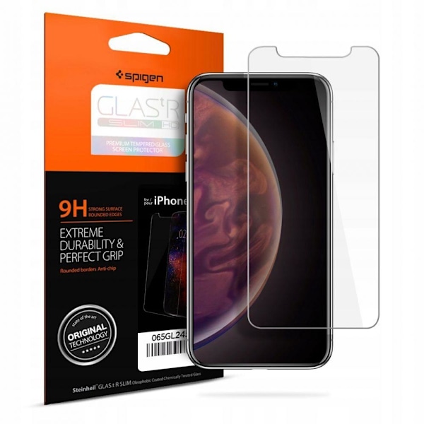 Spigen iPhone 11 Näytönsuoja Slim Glas.tR Karkaistu Lasi