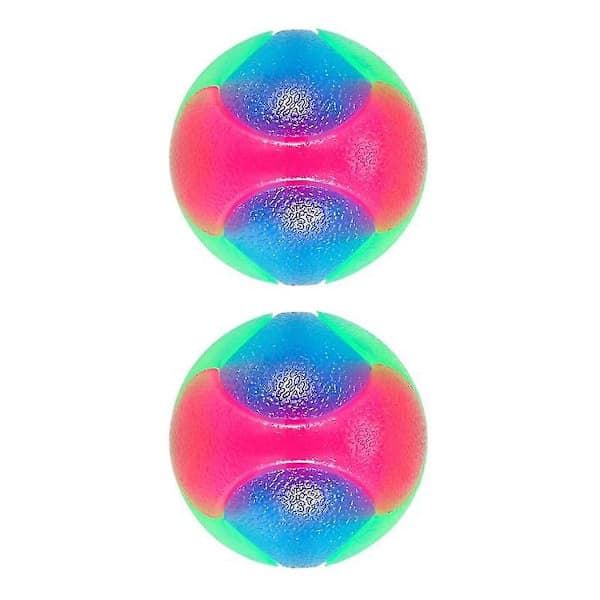 Lysende Hundeballer Blinkende Elastisk Ball Selvlysende Interaktive Leker for Valper, Katter, Hunder