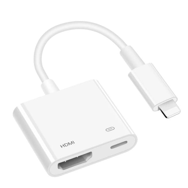 Digital AV-adapter Konverter til iPhone iPad til TV Samme Skærm til Lightning HDMI-kabel