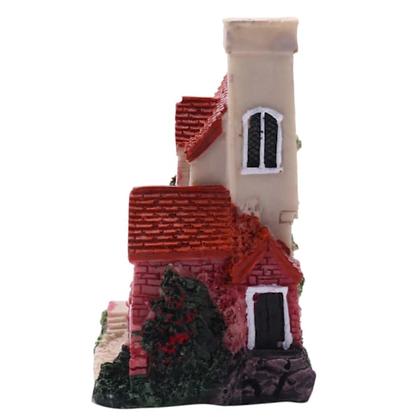 CASA 4X Sød Mini Resin Hus Miniature Hus Eventyrhave Landskab Hjemmehave Dekoration Resin Håndværk
