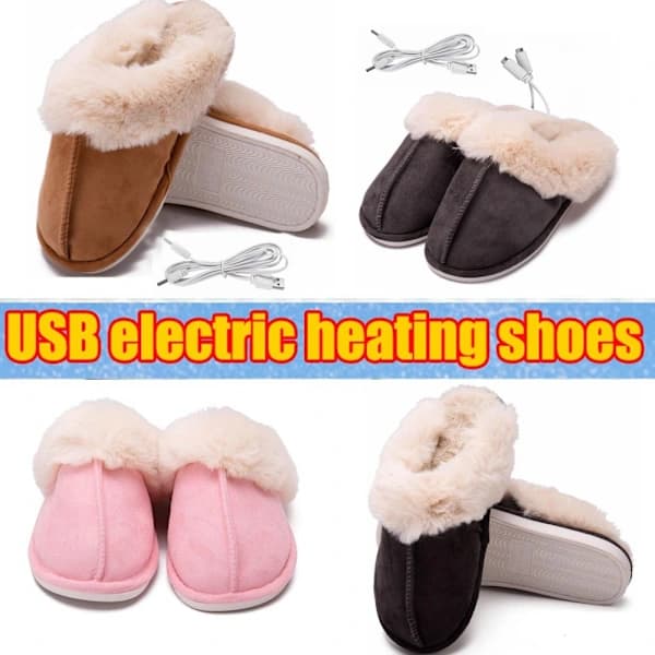 USB Elvarme Fod Varmeopvarmede Sko Tøffel pink[ca]