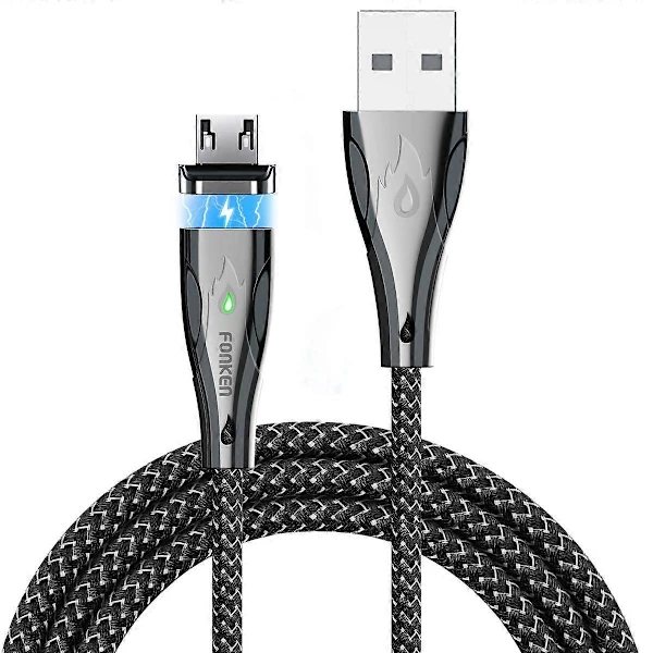 FONKEN Magnetisk Kabel 5A Micro-USB Kabel Superrask Lading