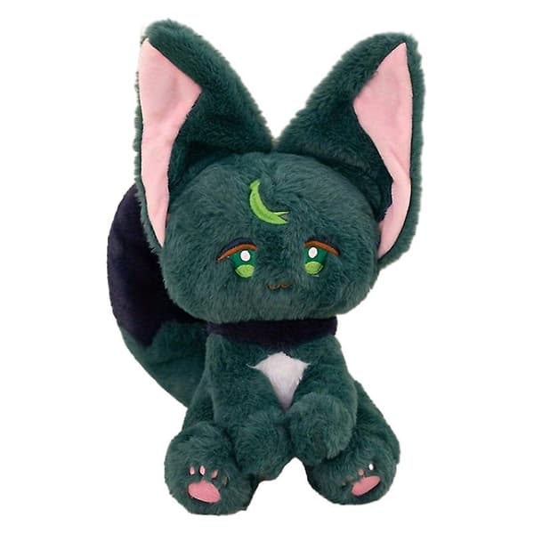 Plysch Kattdocka Tinari Dockfigur Tecknad Dockfigur Barn Dockfigur grön green