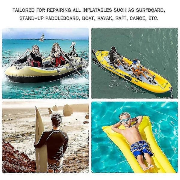Bærbar SUP Paddleboard Oppustelig Kajak Båd Flåde Reparationssæt
