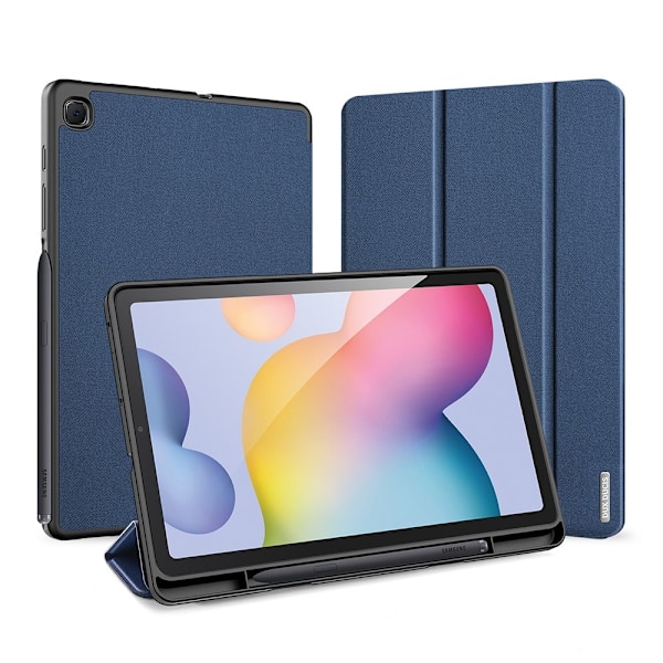 Samsung Galaxy Tab S6 Lite - DUX DUCIS Domo Tri-Fold Fodral - Blå Blue Blå