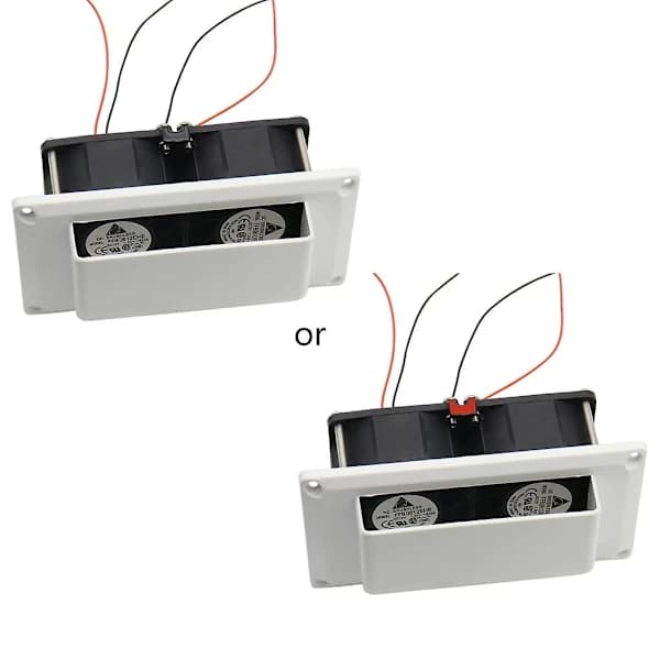 [CA] Til DC 12V Emhætte Udstødningsventilator Til Campingvogn Trailer Universal Rv Indendørs Luft Hvid Lav effekt