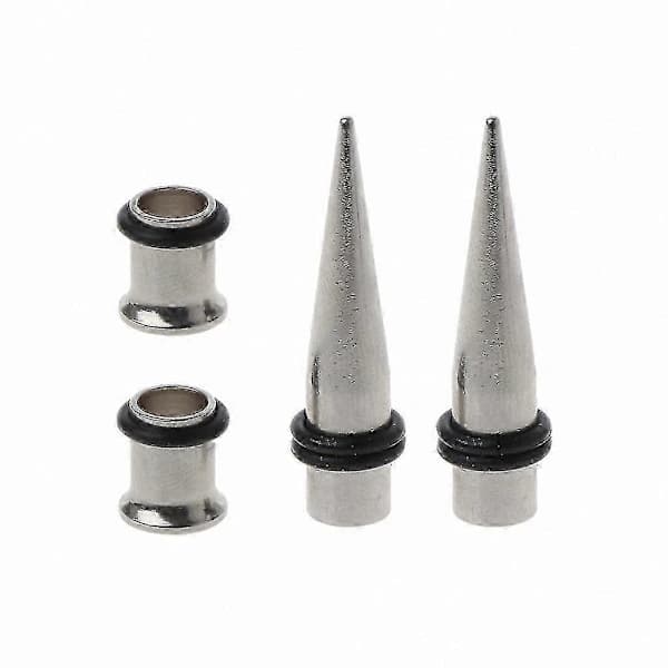 7 mm ørestretchingsæt med O-ring tapers og expandere til piercinger