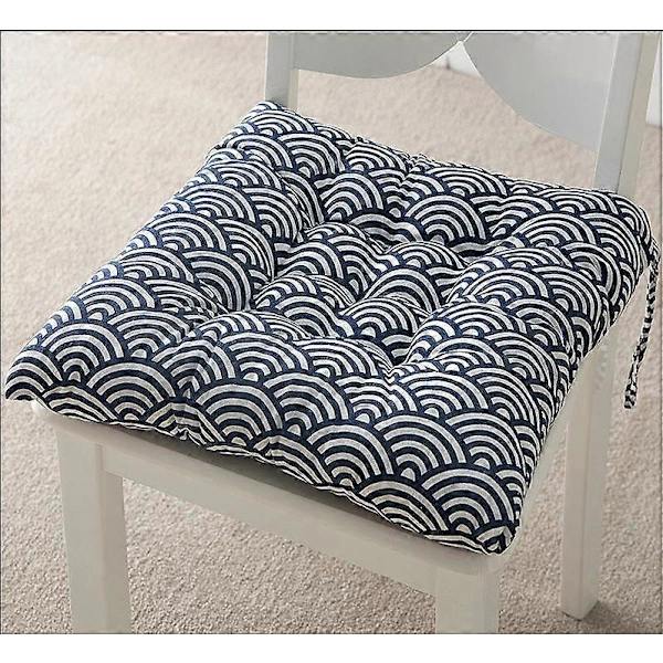 Sett med 6 stolputer 40 x 40, dekorative puter stolpute hageputer, polyester