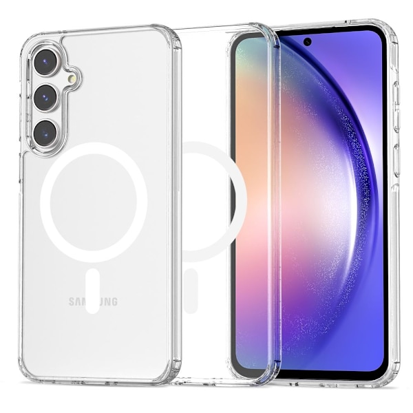 Tech-Protect Galaxy A55 5G Kuori MagSafe FlexAir Hybrid Läpinäkyvä