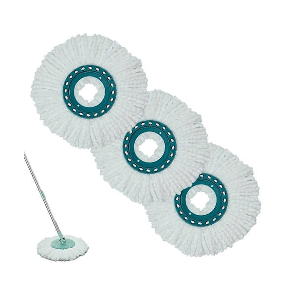 CASA Moppipään vaihto Clean Twist Disc Mop Systemes -järjestelmään, mikrokuitu, sopii kaikille lattiatyypeille