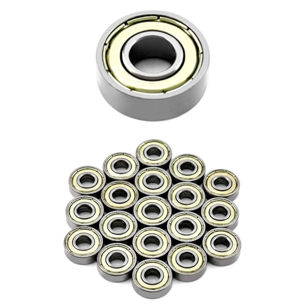 20-pak 608zz kuglelejer, longboard rulleskøjtelejer, til skateboards, løbehjul, rulleskøjter, 8 mm x 22 mm x 7 mm