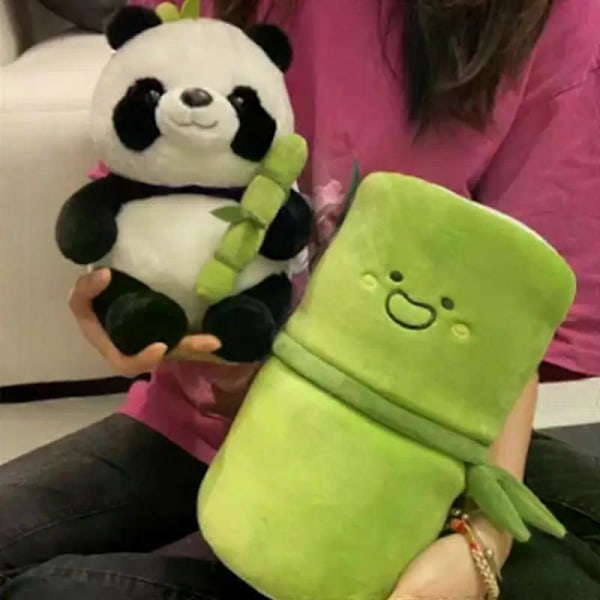 CASA Pute Panda Pute Plysjdukke Høykvalitets Stoff Plysjleketøy Lett å Røyte Hår Myk Dukke Pute Nydelig Form Style B