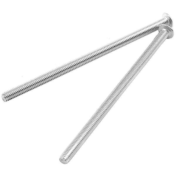 M4 X 80mm Umbrakoskrue med Knapphode - Rustfritt Stål (100-pakning)