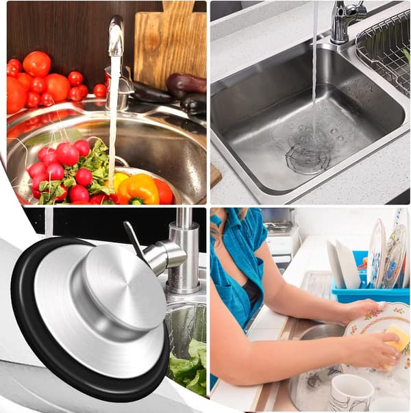 Vaskprop 8,5 cm Køkkenaffaldskværn i rustfrit stål Vaskprop til Insinkerator Kitchenaid Waste King Kohler