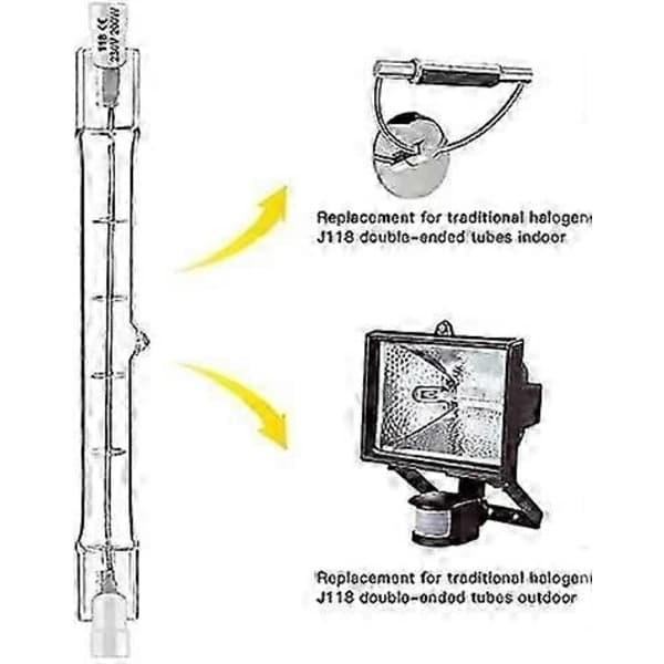 Halogen R7S Glödlampor 5-Pack 118mm 200W 230V Dimbar