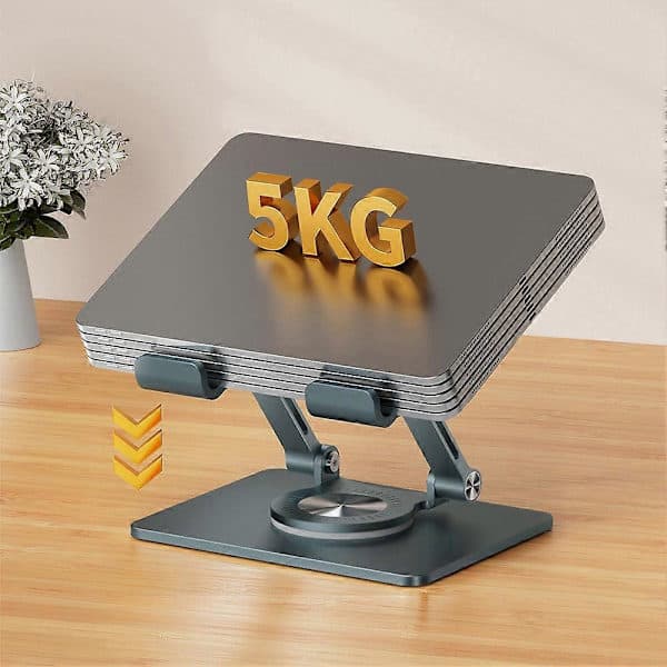 Foldbart og justerbart laptopstativ 360° roterende tabletstativ