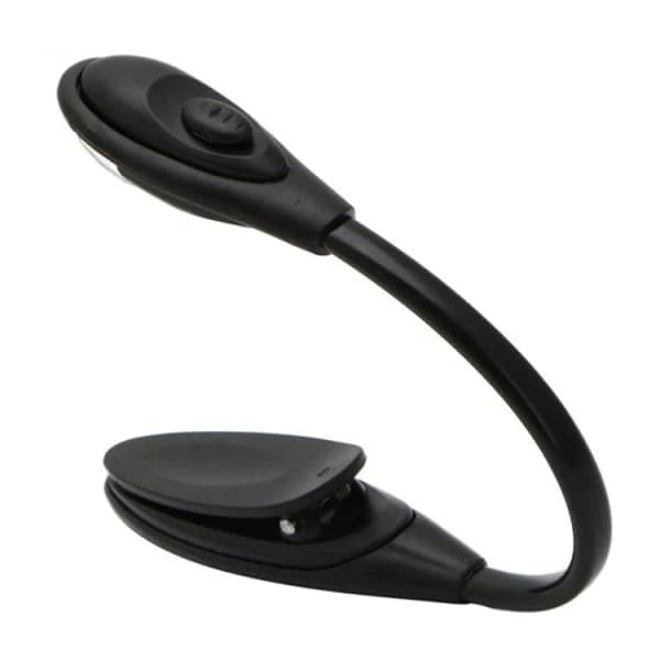 Read easily with our book light - Reading lamp with LED and clip Black black