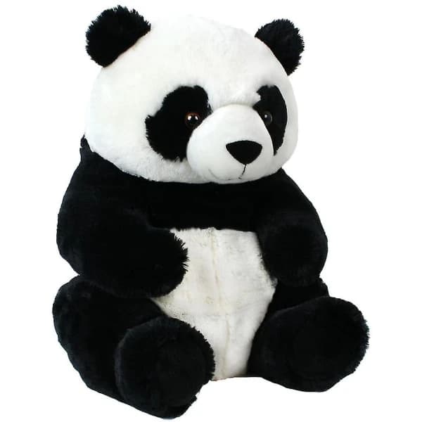 Panda pehmolelu, pehmeä lelu, panda istuma-asennossa, pehmo panda halinalle 33 cm 3v4