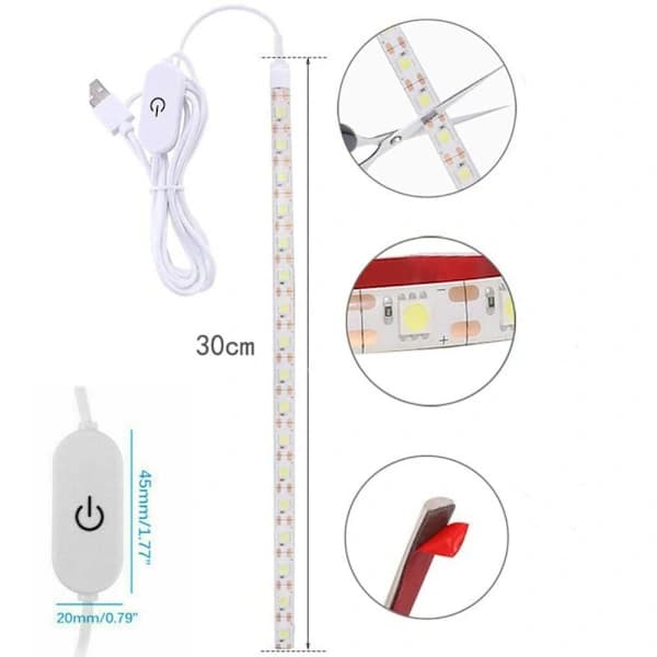 LED-valonauhasarja ompelukone USB-virralla