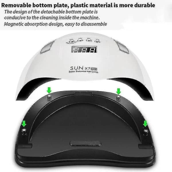 180w X7 Max Dobbelt UV LED Lampe Negletørrer