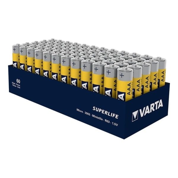 Varta Superlife batterier AAA 2 stycken i folie