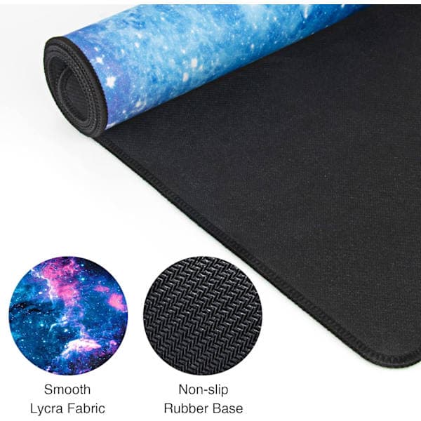 Musematte (800 * 300 * 3 MM) Utvidet Stor Musematte Skrivebordsmatte, Sydde Kanter Musematte, Sklisikker Gummibase, XL Gaming Musematte for Kontor & Hjem