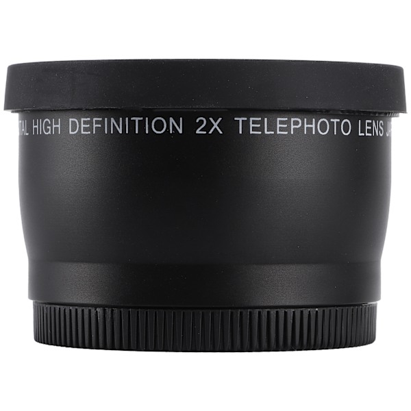 2x Teleobjektiv med Optisk Glas til Kameraobjektiv med Filterdiameter på 55 mm/2,2 tommer