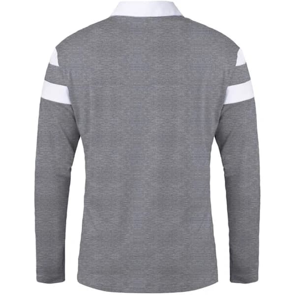 Pikétröjor för män, kort & långärmad, avslappnad patchwork 1/4 dragkedja kragtröja