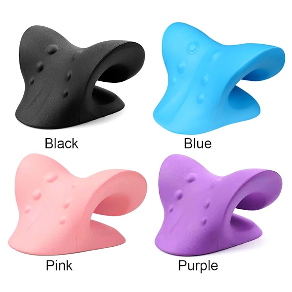 Nacke Axel Sträckare Avslappnare Cervical Kudde rosa blue