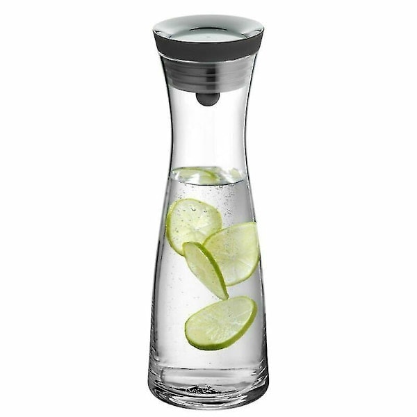 Vandkaraffel 1,8L Borosilikatglasflaske Basic Hældende Lågforsegling