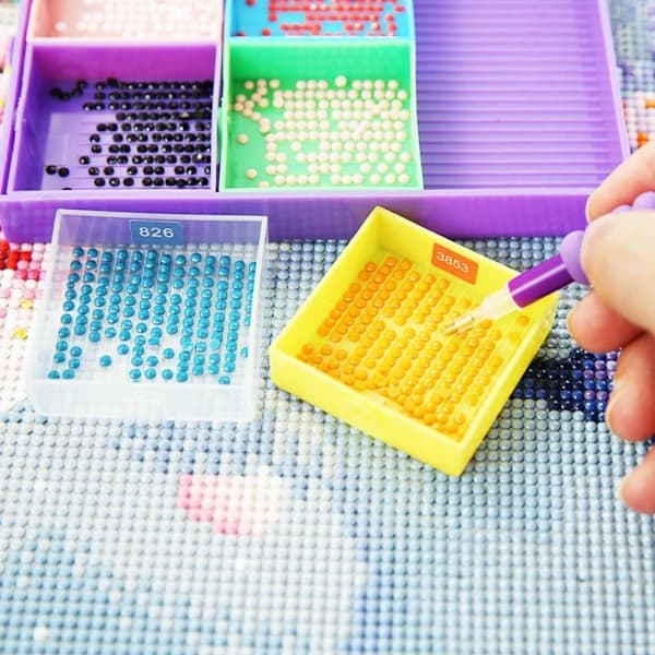 Diamond Painting Brickor Kit Diamantmaleri Penn BLÅTT SETT 2 SETT 2 blått sett 2-sett 2