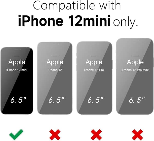 iPhone 12 Mini Black Case - Extra Camera Protection iPhone 12 Mini iPhone 12 Mini