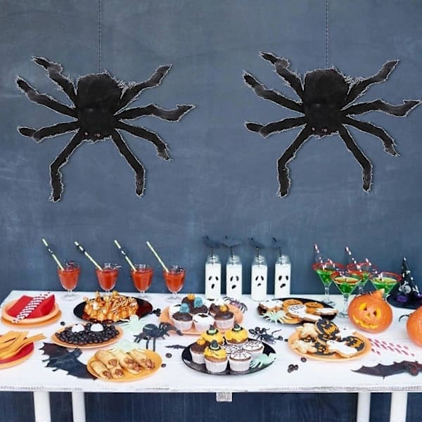 Halloween Falsk Edderkopp Ornament for Dekorasjon