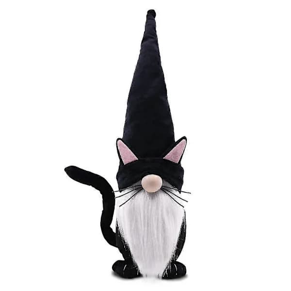 Halloween Tomte Katt Tomte Prydnad Docka Kreativ Ansiktslös Docka