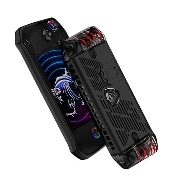 Protective Case for MSI Claw Gaming Handheld, Soft TPU Shockproof Anti-Slip Cover with Foldable Stand for MSI Claw Accessories