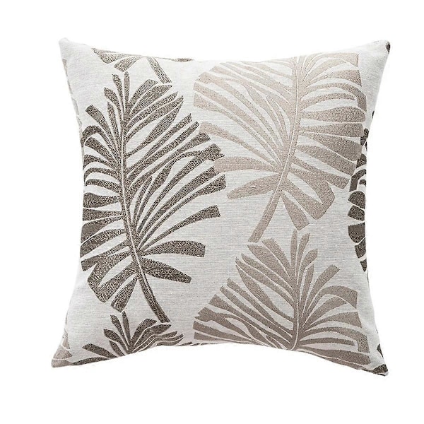 CASA 45X45CM Kuddfodral med Bladmönster Växt Ins Stil Löv Dekorativa Kuddfodral Örngott för H