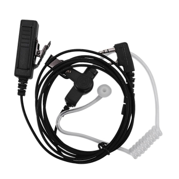 CASA Fbi 2-stifts Diskret Akustisk Luftslang Säkerhets Hörsnäcka Headset Mikrofon Walkie Talkie Hörlurar För