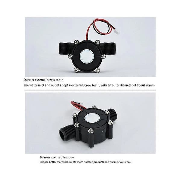 {ca}-Hydro Generator 80V 10W DC Vattenflödesgenerator Turbingenerator Vattenkraftskran Vattenflöde Hydrau