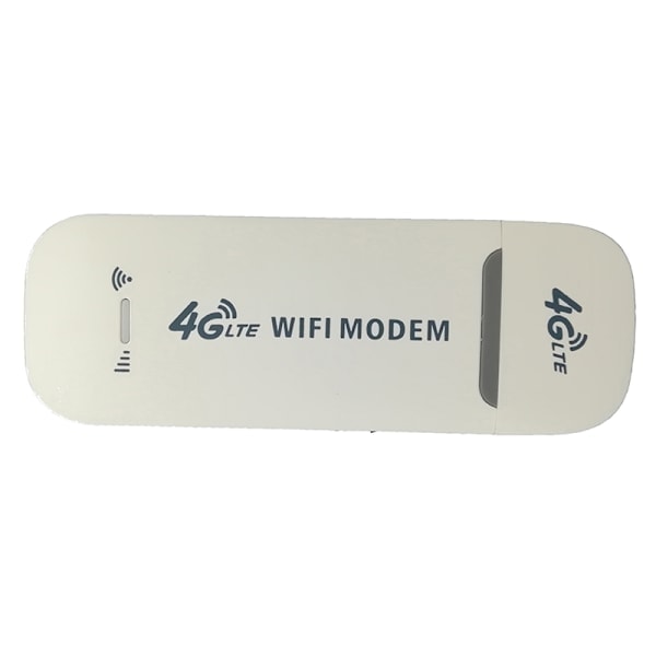 4G LTE USB-modem Mobil Trådløs Router Wifi Hotspot SIM-kort S Hvid