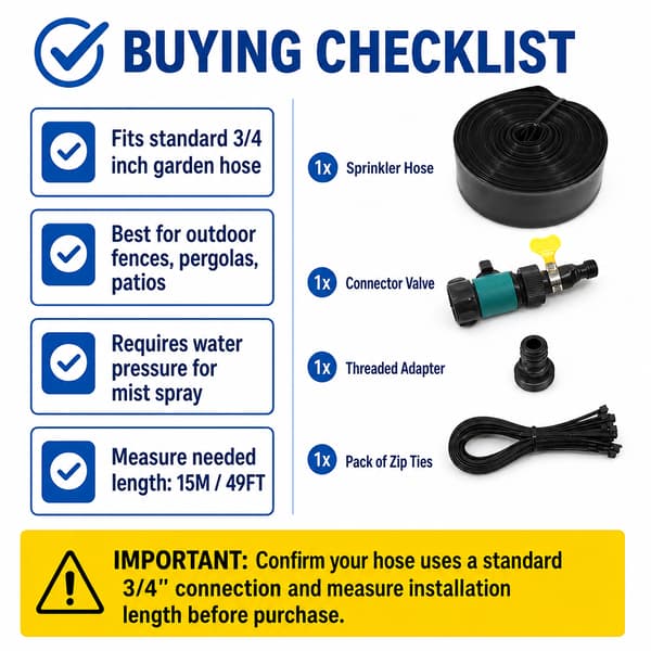 15 meter studsmatta sprinkler slang, utomhus trädgård vattenlek kylsystem för barn (blå) Blue 15m