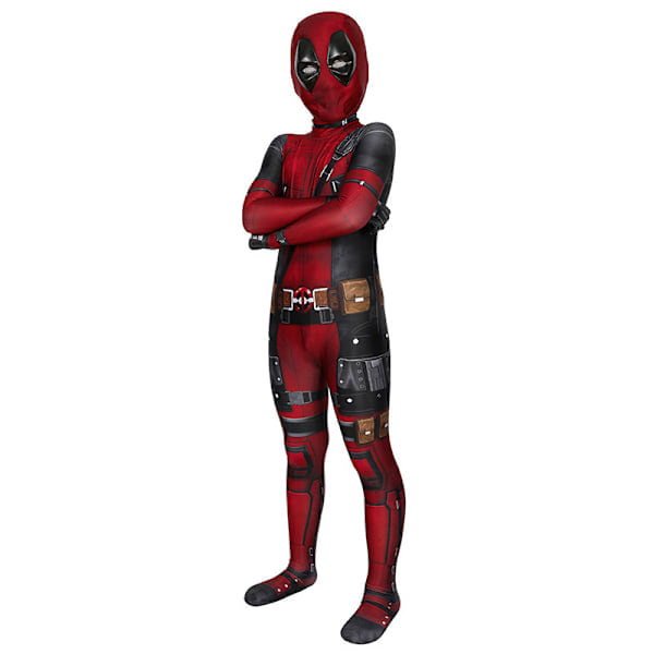 Xbi - Voksen barn Deadpool 3 Wade cosplay kostyme forestilling kostyme body 160 160