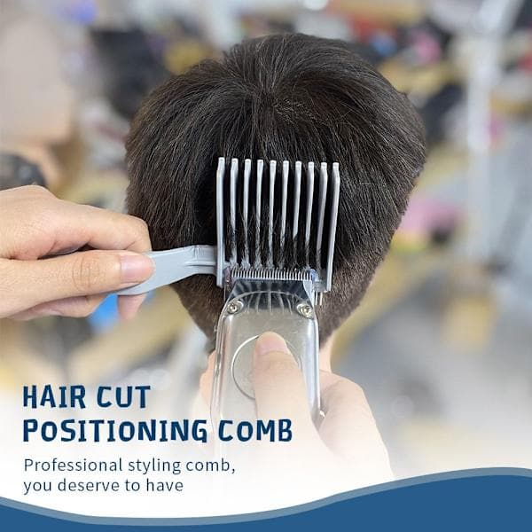 Barber Fade Kam Hår Saks Kam GRÅ Grå Grey Grey